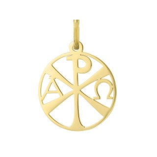 Médaille Chrisme or jaune ou or blanc | Carat et Moi