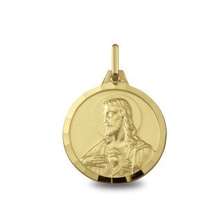 Médaille de baptême : Médaille Scapulaire Sacre Coeur | Carat et Moi
