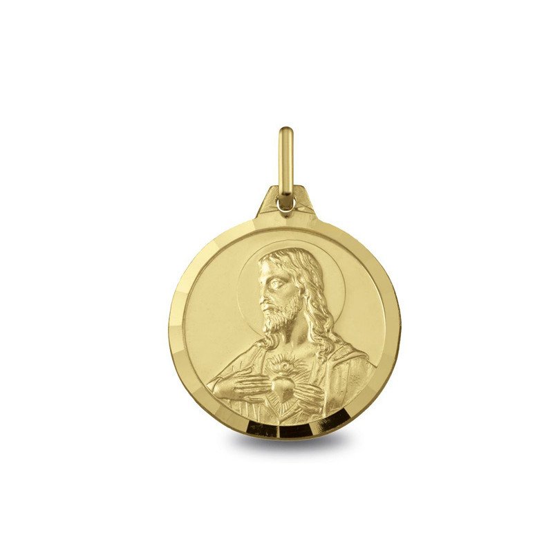 Médaille de baptême : Médaille Scapulaire Sacre Coeur | Carat et Moi