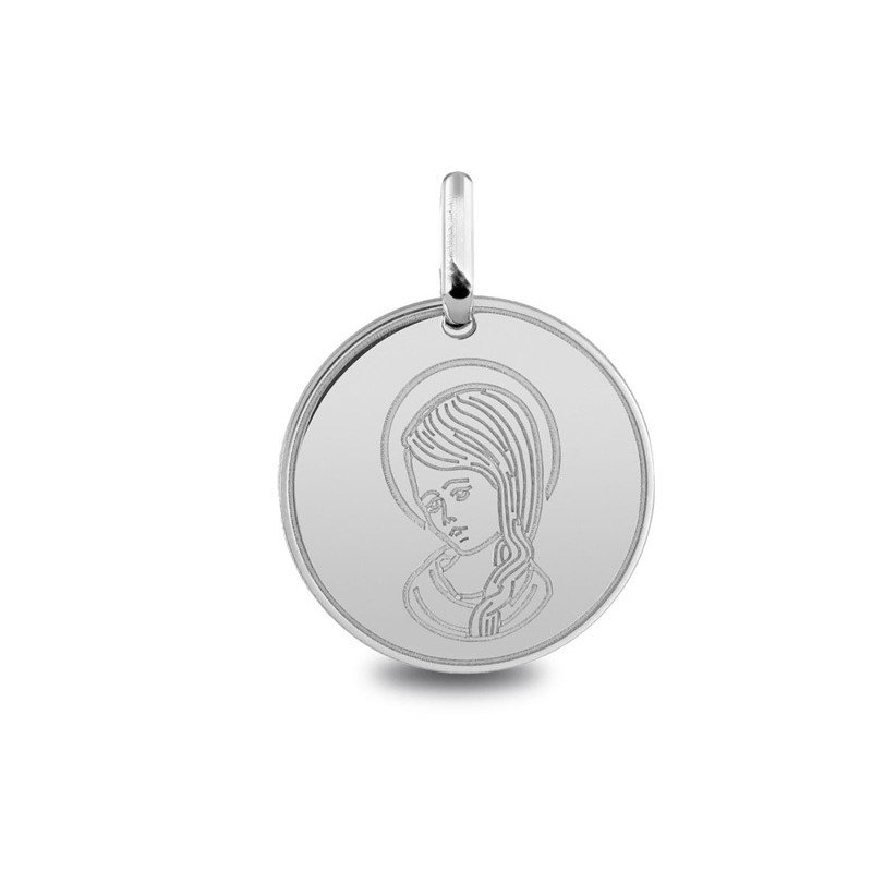 Médaille Vierge cheveux tresse en or | Carat et Moi