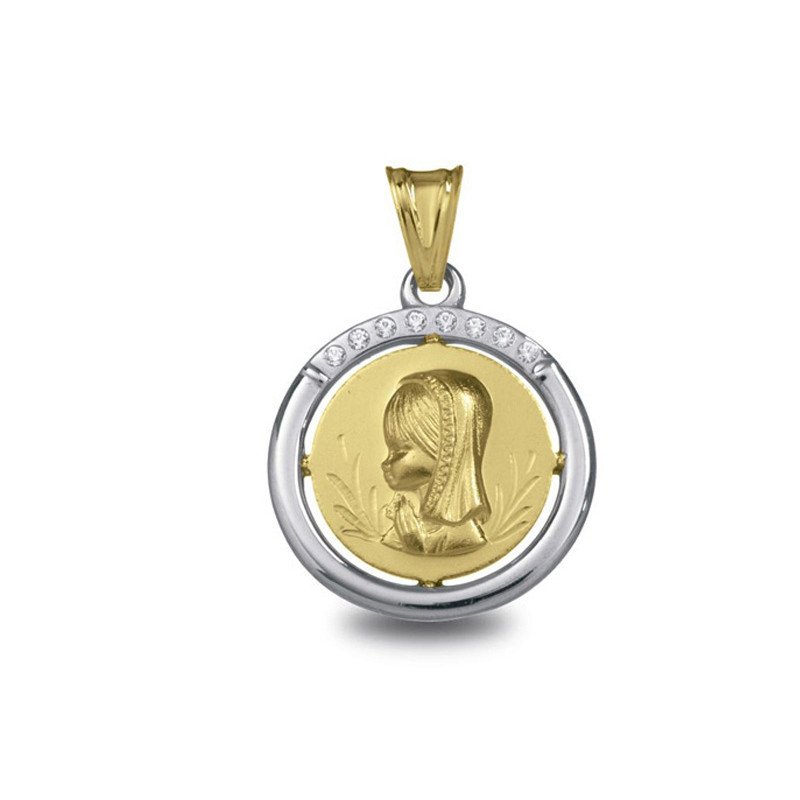 Médaille Vierge jeune en or | Carat et Moi
