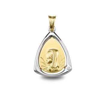 Médaille de baptême : Médaille Vierge jeune | Carat et Moi