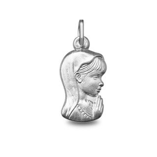 Médaille Vierge jeune, cadeau de communion | Carat et Moi