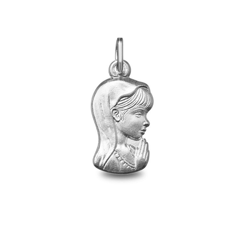 Médaille Vierge jeune, cadeau de communion | Carat et Moi