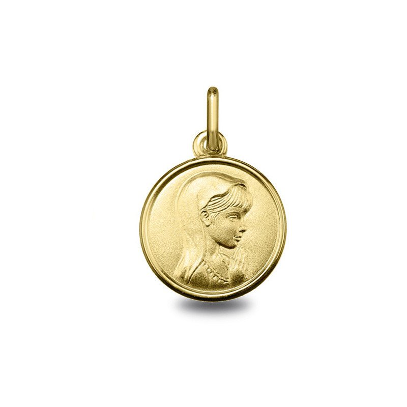 Médaille religieuse Médaille Vierge jeune | Carat et Moi