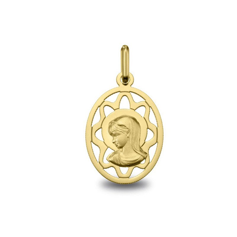Médaille Vierge jeune en or réf. 1826185 | Carat et Moi