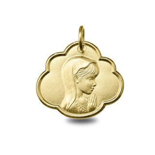 Médaille Vierge jeune pour bébé réf. 1263186 | Carat et Moi