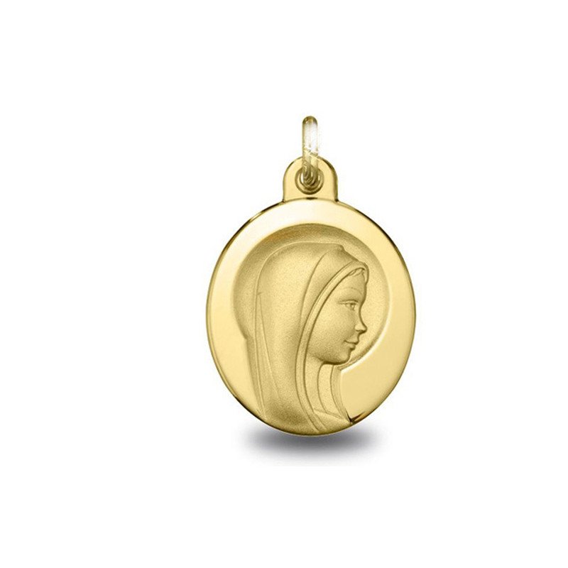 Médaille Vierge jeune, cadeau de naissance réf. 1070184 | Carat et Moi