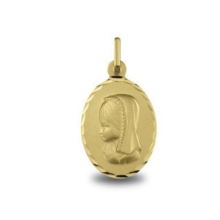 Médaille religieuse Médaille Vierge jeune réf. 1605104N | Carat et Moi