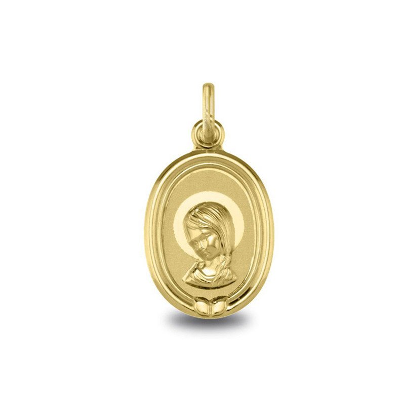 Médaille Vierge jeune aureolee pour fille et garçon | Carat et Moi