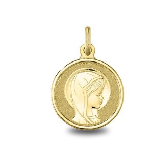 Médaille Vierge jeune aureolee en or réf. 1166181 | Carat et Moi