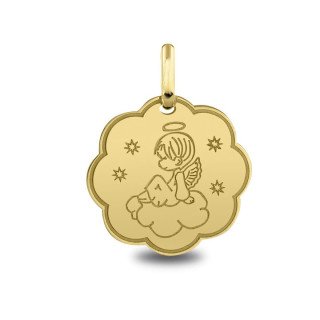 Médaille Ange et Nuage | Carat et Moi