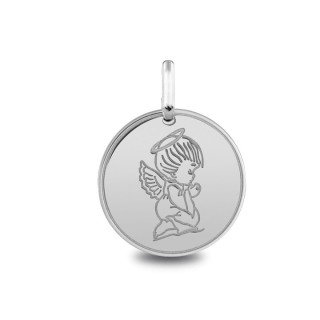 Médaille de baptême : Médaille Ange Priant | Carat et Moi
