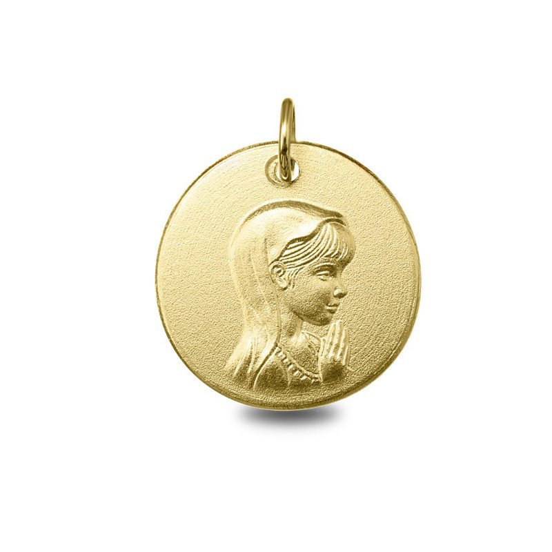 Médaille Vierge Marie or jaune ou or blanc | Carat et Moi