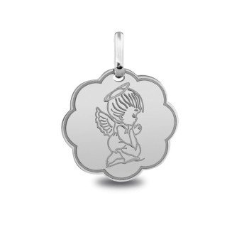 Médaille Ange Priant, cadeau de communion | Carat et Moi