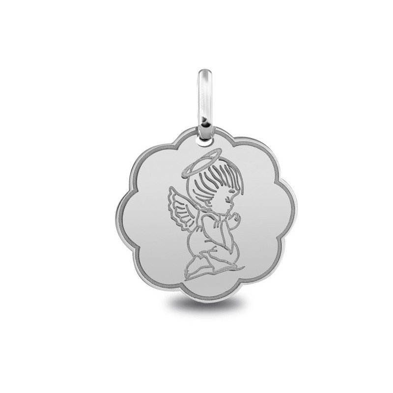 Médaille Ange Priant, cadeau de communion | Carat et Moi
