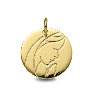 Médaille Vierge jeune pour bébé réf. 1962001 | Carat et Moi