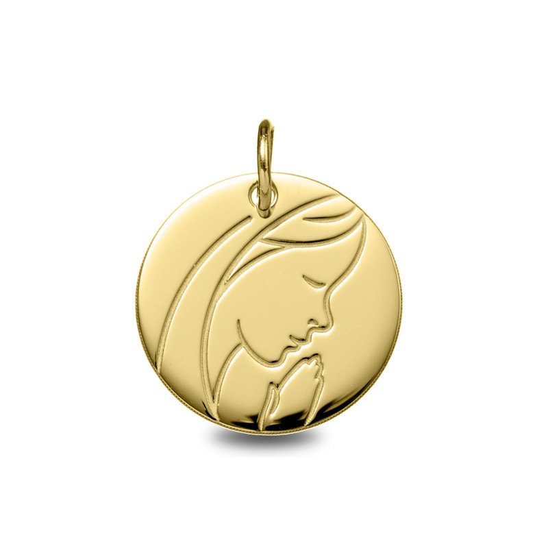 Médaille Vierge jeune pour bébé réf. 1962001 | Carat et Moi