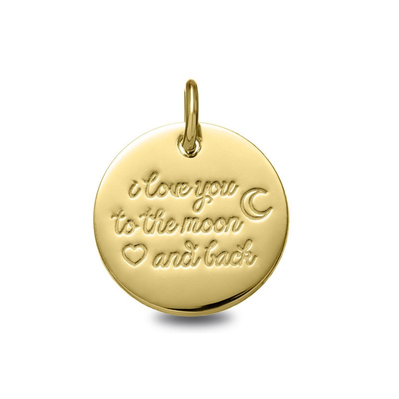 Médaille I love you en or | Carat et Moi