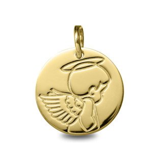 Médaille de baptême : Médaille Ange Jeune | Carat et Moi