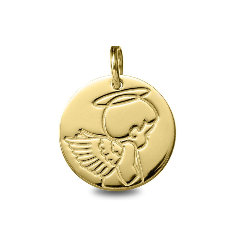 Médaille de baptême : Médaille Ange Jeune | Carat et Moi
