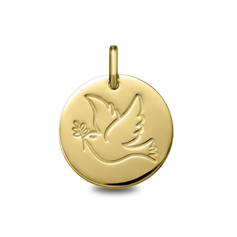 Médaille Colombe en or | Carat et Moi