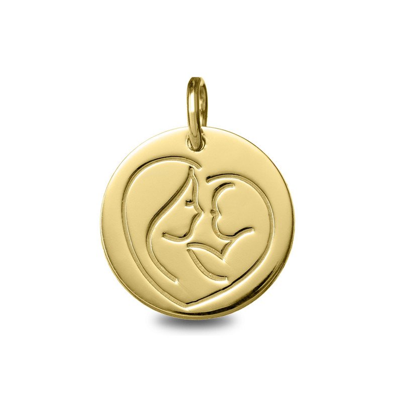 Médaille Vierge à l'Enfant Medaille vierge a lenfant | Carat et Moi