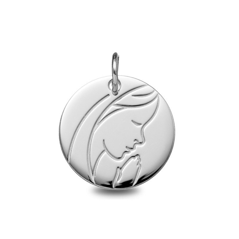 Médaille Vierge jeune pour fille et garçon réf. 1B962001 | Carat et Moi