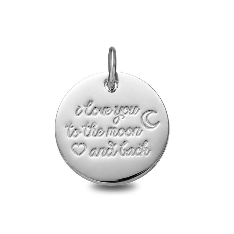 Médaille de baptême : Médaille I love you | Carat et Moi