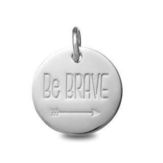 Médaille de baptême : Médaille Be Brave | Carat et Moi