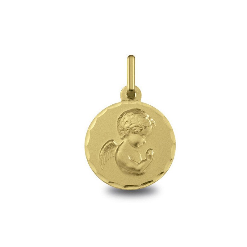 Médaille Ange Priant pour fille et garçon | Carat et Moi