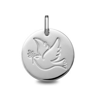 Médaille de baptême : Médaille Colombe | Carat et Moi