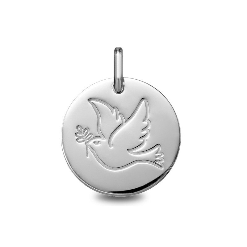 Médaille de baptême : Médaille Colombe | Carat et Moi