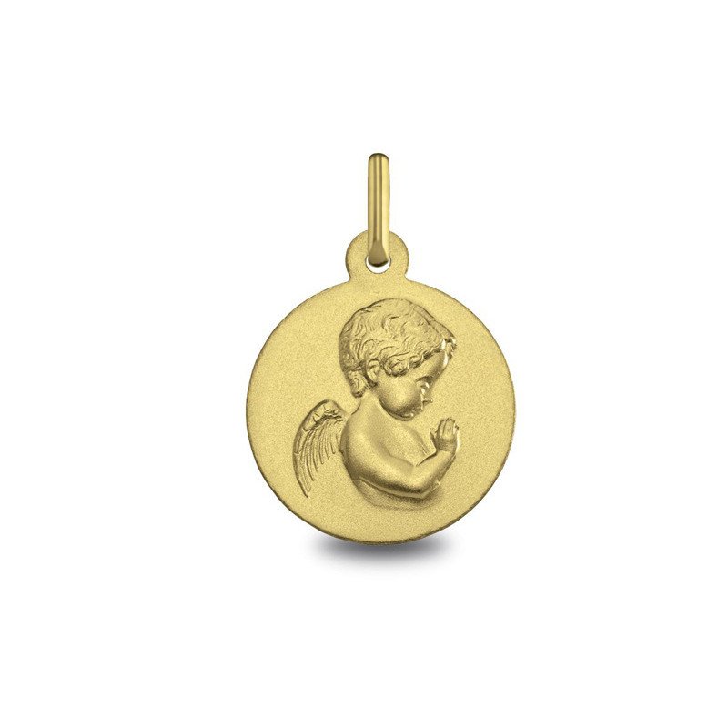 Médaille Ange Priant à graver | Carat et Moi