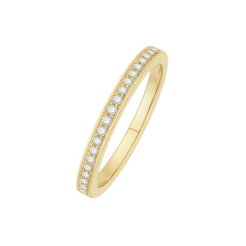 Alliance de mariage Alliance diamants Clarka demi tour | Carat et Moi