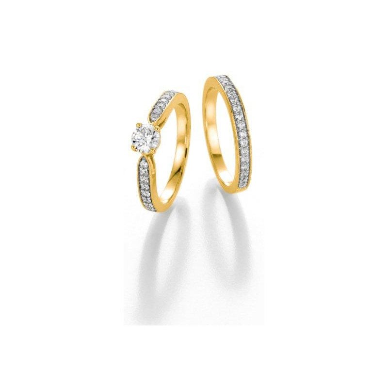 Alliance de mariage Alliance diamants Clarka demi tour | Carat et Moi