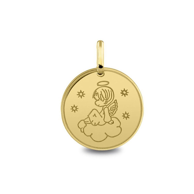 Médaille Ange et Nuage | Carat et Moi