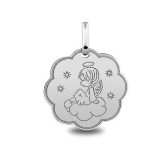 Médaille Ange et Nuage | Carat et Moi