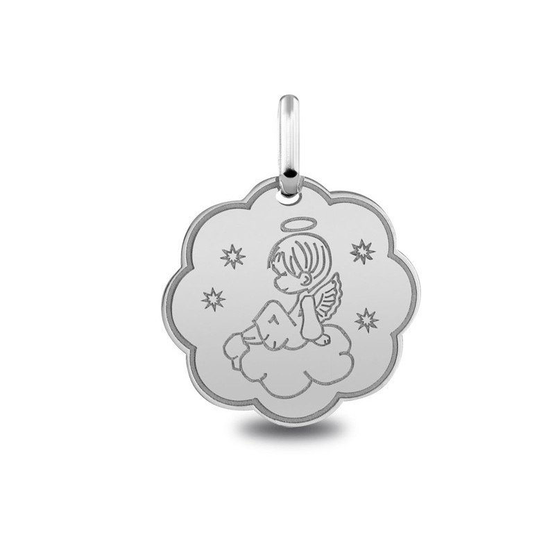 Médaille Ange et Nuage | Carat et Moi