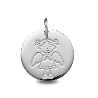 Médaille Ange Jeune Fille en or | Carat et Moi
