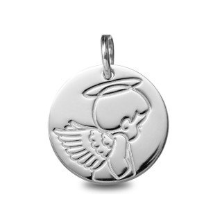 Médaille de baptême : Médaille Ange Jeune | Carat et Moi